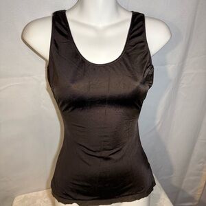 SPANX Brown Shaping Tank Top Sleeveless Scoop Neck Size M